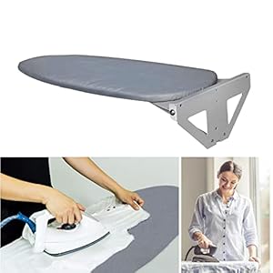 uyoyous Asse da stiro pieghevole a parete, per ferro da stiro a vapore, salvaspazio, pieghevole, per casa, guardaroba, lavanderia, 95 x 30 cm