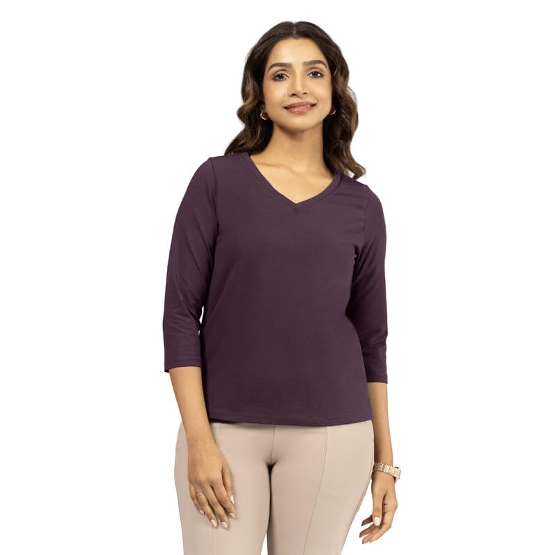 Image of BlissClub Women's Cotton Blend Regular fit T-Shirt