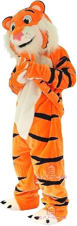 New Orange Tiger Suit Animal Mascot Costume Party Carnival Costumes