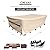 CKCLUU Patio Furniture Set Covers Waterproof Heavy Duty 600D Outdoor Sectional Sofa Couch Cover Patio Conversation Sets Cover Outside Dining Set Table and Chairs Covers 126" L x 63" W x 28" H Beige