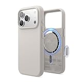 Immagine di elago Cover Magnetica in Silicone Liquido per iPhone 17 Pro (6,3'') – Compatibile con MagSafe, Antiurto, Sottile, Finitura Soft-Touch (Pietra)