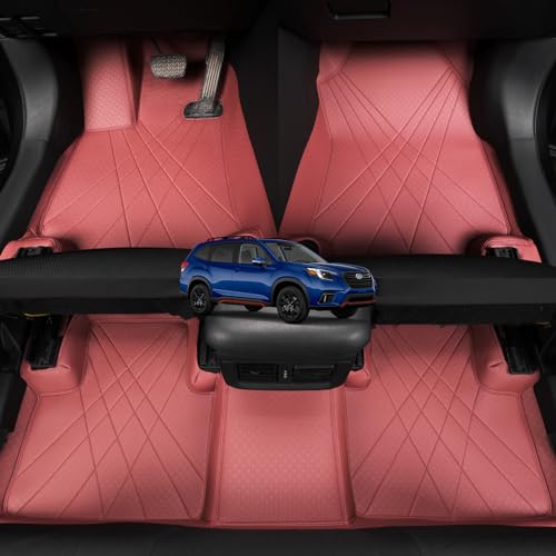 EKR-Custom-Fit-Forester-Floor-Mats-for-Select-Subaru-Forester-2019-2020-2021-2022-2023-2024-Full-SetLeatherette-Burgundy