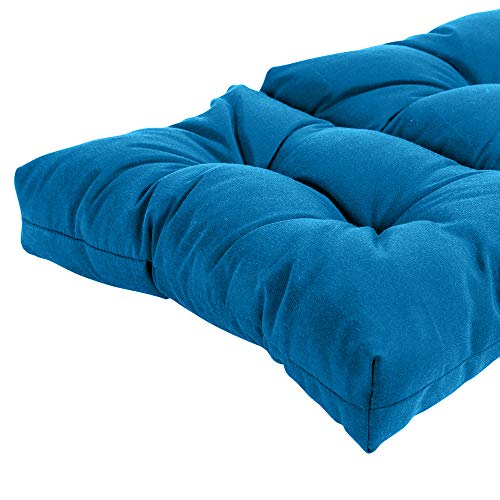 Image of QILLOWAY Outdoor Chaise Lounge Cushion 74x22x4 Inch, Waterproof Weather Resistant Replacement Pad for Patio Pool Furniture, Peacock Blue