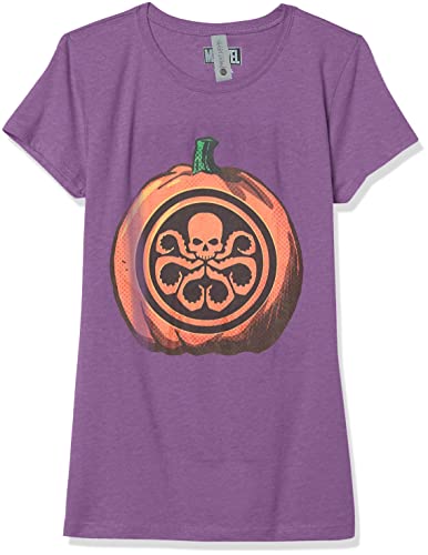 T-shirt Marvel fille violet m à motif skull citrouille