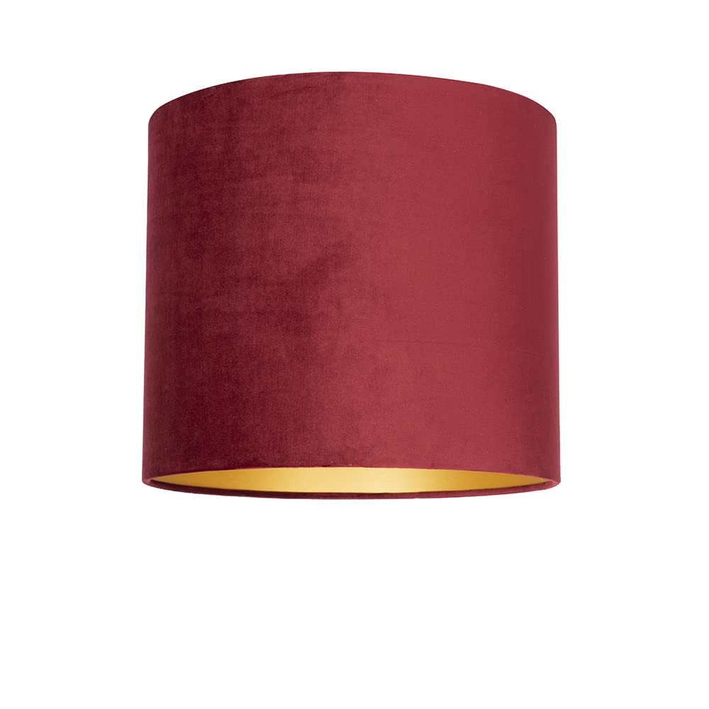 Uniqq Abat-jour velours rouge Ø 40 cm - 40 cm de haut