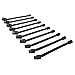 Steelman Pro 10-Piece 3/8" Drive, 9-Inch SAE Impact Extension Socket Set, Chromoly Steel, Pinless Design, Knurled Shafts