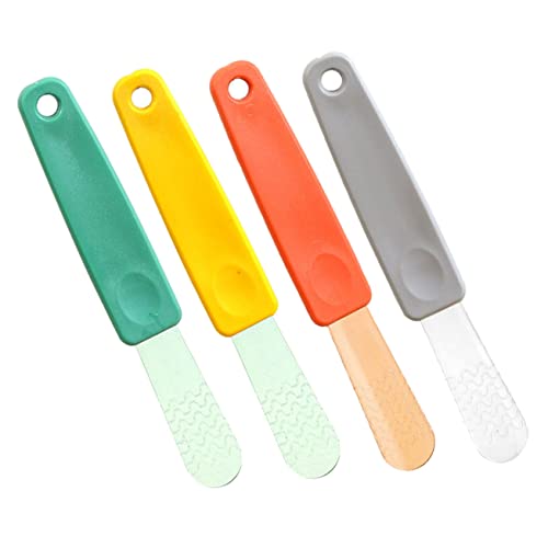 IMIKEYA 4個 餃子用スタッフィングスプーン点 滑らかで掃除簡単な調理器具 丸みのある角と 設計 家 飲食店対応の便利な包み具合スプーン