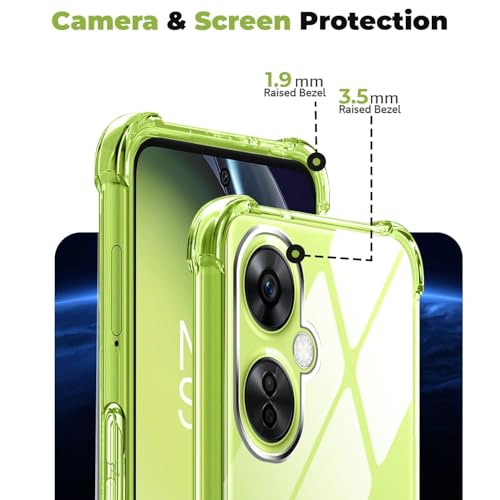 Image of JANAK RAJ Raise Corner - Ultra Hybrid Crystal Clear Back Case Cover Compatible with OnePlus Nord CE 3 Lite / 1+ CE3 Lite /Oppo K11x 5G | Tough 360 Bumper Protection Rugged Shockproof Design - Clear