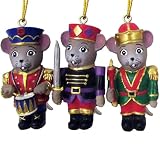 Nutcracker Ballet Gifts, Nutcracker Christmas Ornaments Mouse Set, Mini Figure Decoration for Tree,