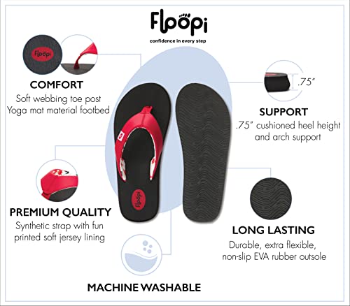 Image of Floopi Flip Flops for Women Flat Yoga Mat Thong Womens Sandals Ladies Beach Sandals with Indoor & Outdoor Anti Skid Soles