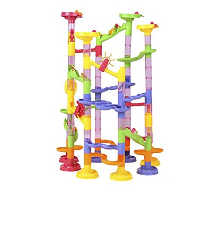 105PCS Building Blocks Construction Toys Set Kids Create Your Own Marble Maze Run Racetrack Puzzle Construction Game Puzzle Race Track for Kids