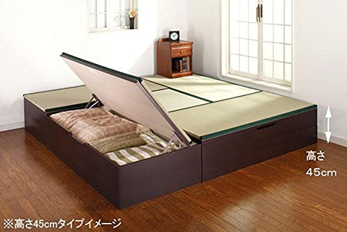 Amazon | 跳ね上げ式 ユニット畳 4.5畳セット （ブラウン） ヘリ付き