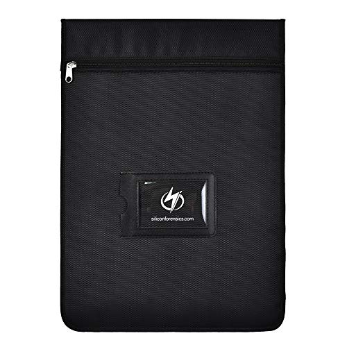 Faraday Bag, SiForce Signal Blocking Bag Shielding Pouch for Cell Phones, Tablets, and Laptops 11.25" x 16" (LE X-Large)