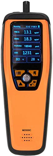 Temtop M2000C Air Quality Monitor for PM2.5 PM10 Particles CO2 Temperature Humidity settable