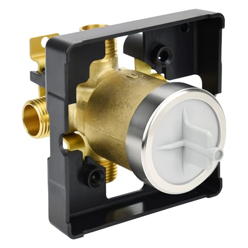 R10000-UNBX Shower Valve Replacement for Delta MultiChoice Universal Valve 4-Port 1/2 Inch Universal Connection Brass Construction