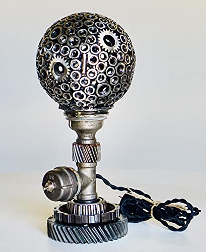 70% Off Everything Savage Metal - Industrial Steampunk Lamp - Sphere Rustic Vintage Antique Farmhouse Aesthetic Retro Home Decor - Ideal for Bedroom, Living Room, Office, Bed Side Table, Nightstand - Made in America Get Special Price Savage Metal - Industrial Steampunk Lamp - Sphere Rustic Vintage Antique Farmhouse Aesthetic Retro Home Decor - Ideal for Bedroom, Living Room, Office, Bed Side Table, Nightstand - Made in America