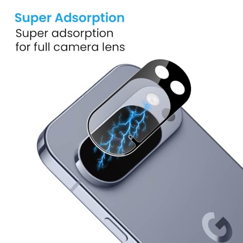 Image of FIRST MART Black Camera Lens Protector for Google Pixel 10 Pro | 9H Tempered Glass, HD Clear, Scratch Resistant, Anti-Fingerprint, Case-Friendly | Pack of 1