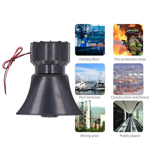 Sirena de alarma para intercomunicadores de edificios con altavoz de 130 dB cableado 7