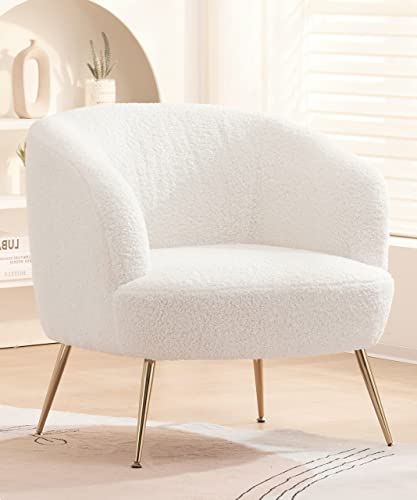 Simpolu 一人がけソファー ソファー 一人掛け sofa 一人用ソファー 1人用ソファー 一人掛けソファー ソファ 柔らかい アジャスター付き 幅73cm (ホワイト)