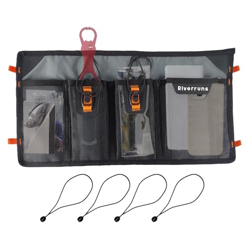 EDSRDPLT 5001 Mesh Storage Kayak Storage Comparments Attaches to Kayak Seat or T-Track