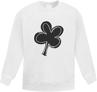 Azeeda 'Four Leaf Clover' Kid's Sweatshirt/Jumper (9-11 Years) (KW00027298)