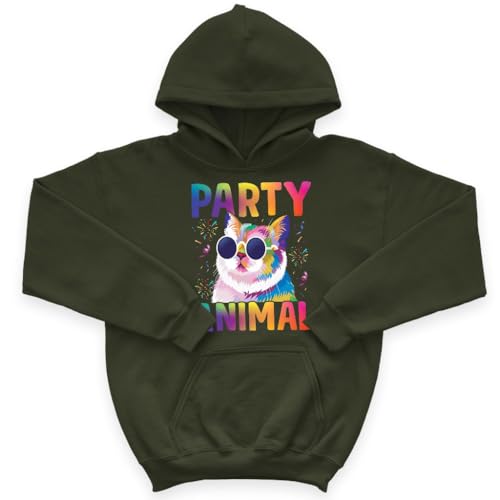Party Animal Cat Kids' Hoodie - Party Themed Clothing - Party Animal Clothing