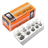 GKmow 10 PCS Car Brake Bulb, 1016 12V 21/5W BAY15D High Low Foot Dual Beam Turning Light, Super Bright Light Tail Light Replacement, Universal Brake Marker Bulb for Most Cars (Transparent #01)