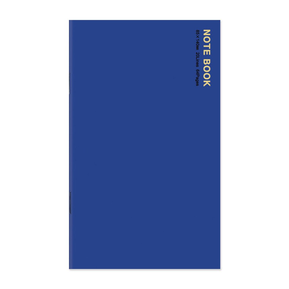 Amazon | キュービックス ノート 罫線 A6ナロー 5冊 ネイビー 993024