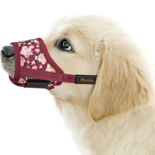 Image of HEELE Dog Muzzle for Small Dogs,Adjustable Loop with Soft Air Mesh Nylon
