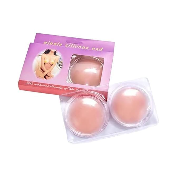 qyexe Women's Reusable Nipple Cover - Siliconee Nipple Cover Bra Pad - Adhesive Reusable Nipple Pads (Free-Size) Multicolour-picture-7