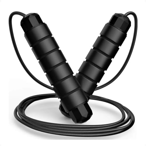 Corda De Pular Crossfit Profissional Ajust&aacute;vel Corda Speed Rope Com Rolamento e Cabo De A&ccedil;o...