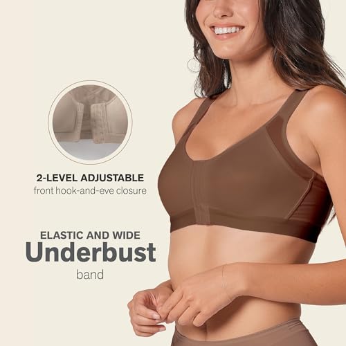 Image of Leonisa Multi-Functional - Posture Corrector Bra Wireless Front Closure Bra for Women Full Coverage