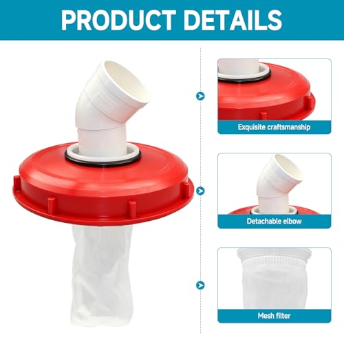 Filtre de couvercle IBC en nylon résistant DN 150 durable - 4