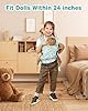 Lictin Baby Doll Carrier, Front and Back Doll Accessories Carrier for Little Girls, with Adjustable Straps for Stuffed Animal Reborn Baby Doll #5