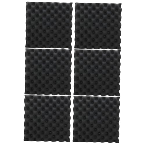 Gatuida 6Piezas Paneles Acústicos Insonorizados Autoadhesivos para Estudio Musical Aislantes de Sonido de Alta para Acústico
