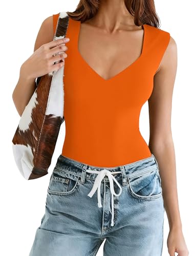 Avidlove Body Suits for Womens Sexy Tank Top Bodysuit Double Lined Body Suit Date Night Going Out Outfits