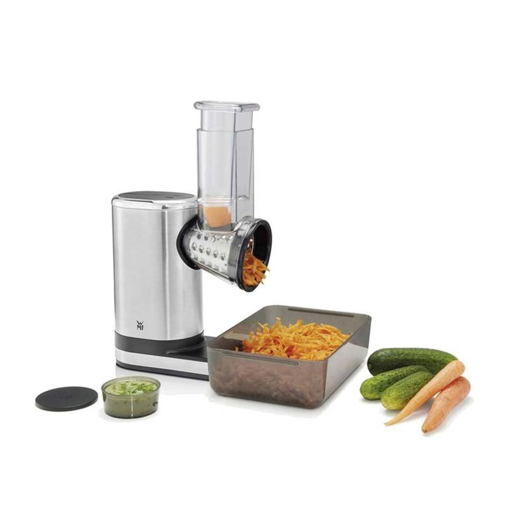 WMF Découpe légumes, 0.3 L, 65 W, Inox 18/10 Cromargan, 2 lames inox, Bol Tritan sans BPA, KITCHENminis 0416400011