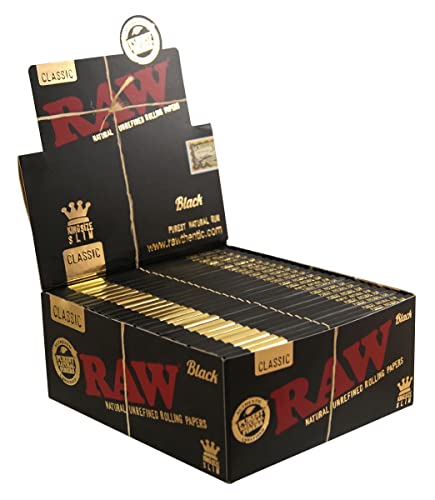 5冊セット RAW / ロウ Black Classic Kingsize Slim Papers ブラック クラシック キングサイズ スリム ペーパー 5 booklets