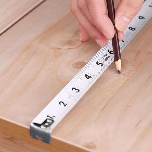 Image of Mr. Pen- 25-Foot Steel Measuring Tape, Gray, With Fractions, Easy Read, Retractable