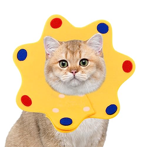 Collar protector para perro, cono de cuello isabelino de recuperación para gatos, collares electrónicos de dona ajustables, cono suave para recuperación, gatos y perros, tamaños pequeños a grandes