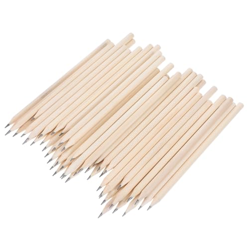Lápices de madera PRETYZOOM natural 50 piezas miniatura 1