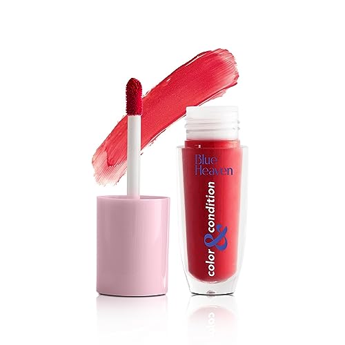 Image of Blue Heaven Color & Condition tinted lip oil for women, lip gloss infused with Cranberry, Raspberry & Hazelnut oil, Hydrating & Softening - Cranberry Red, 4.2ml