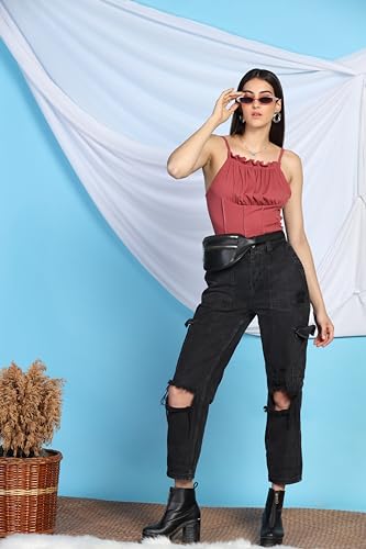 Image of GRECIILOOKS Women's Regular Fit Tops | Tops for Women | Tops for Jeans for Women | Korean Tops for Women | One Piece Dress for Women | Western Tops for Women Stylish