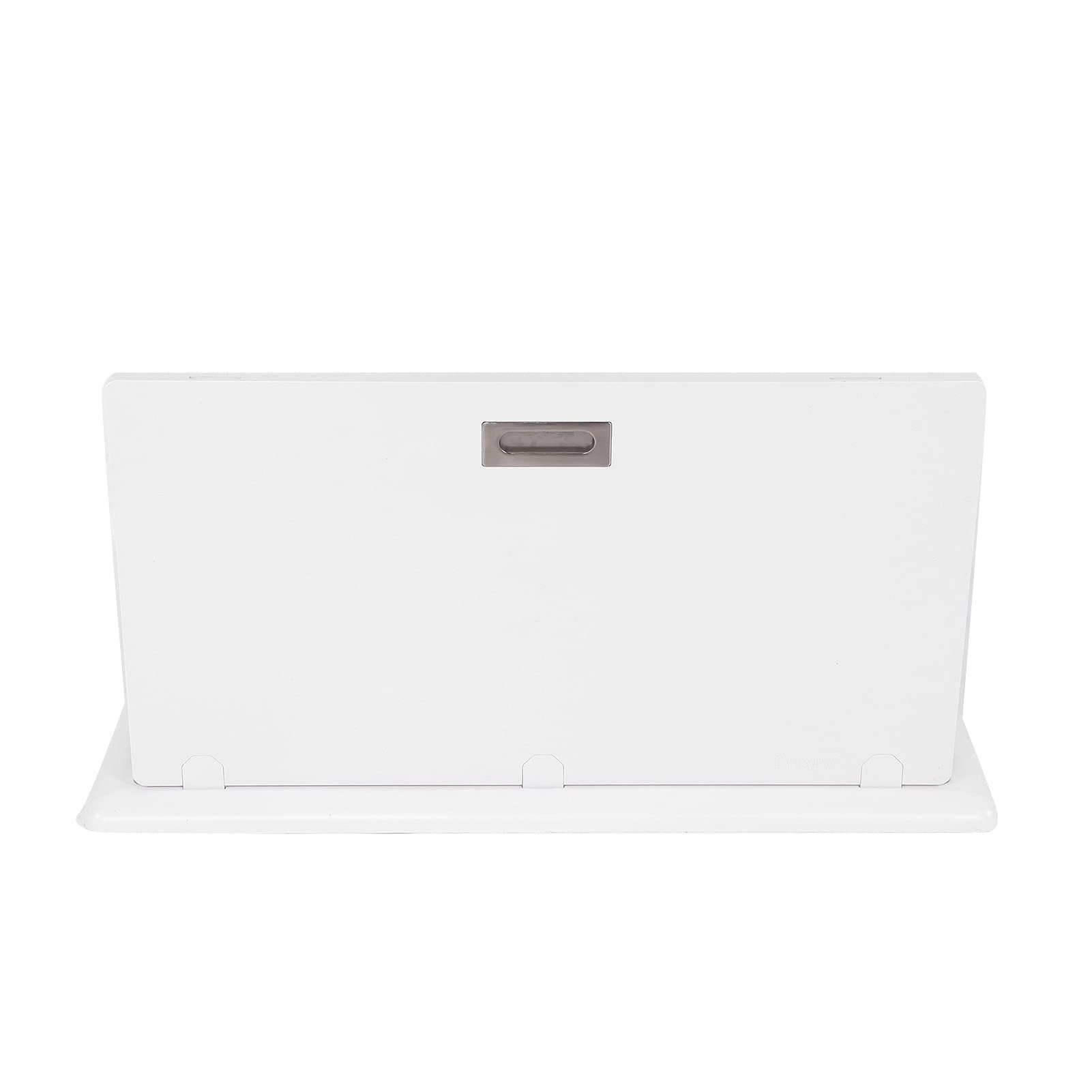 Tavolo Pieghevole Tavolo da Esterno in Plastica in Lega di Alluminio 81 X 43 Cm per Carico 25 Kg Design Pieghevole con Doppia Chiusura per Campeggio Picnic Montaggio Laterale