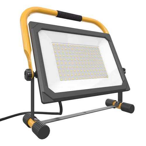 Projecteur de Chantier LED 11000 Lumens Étanche IP65 Inclinable