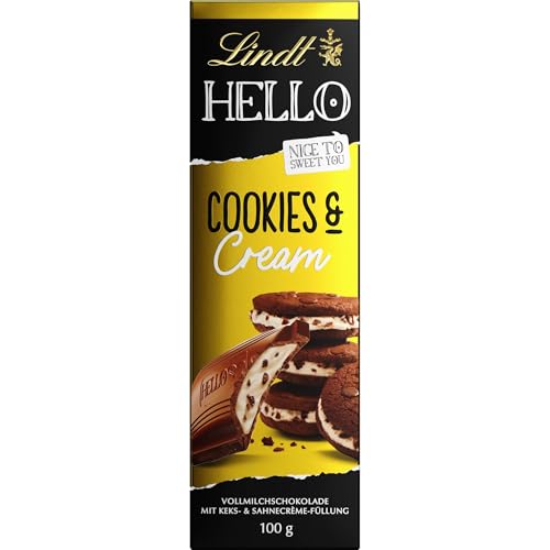 Lindt Hello Cookies & Cream Bar (100g)