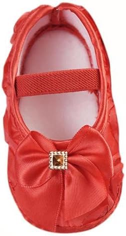 Miniatura 5 de Zapatos elásticos para caminar con lazo para niños y niñas rojo 13 13