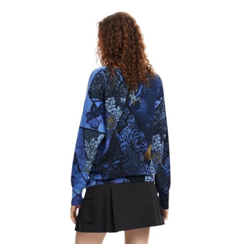 Image of Desigual Womens Woman Flat Knit Thick Gauge Pullover