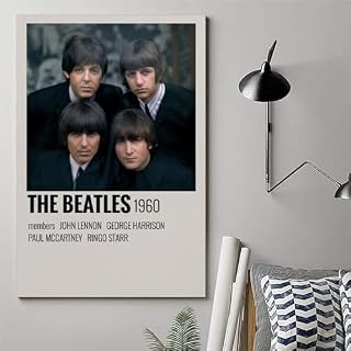 BBAUER Poster décoratif sur toile The Beatles de 1960 – Impression d’art moderne pour chambre à coucher – 20 x 30 cm - Les Beatles, Paul McCartney, John Lennon, RIngo Starr, George Harrison BBAUER Poster décoratif sur toile The Beatles de 1960 - Impression d'art moderne pour chambre à coucher - 20 x 30 cm – Image 6