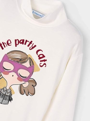 Mayoral Viscose Turtleneck for Girls Cream3